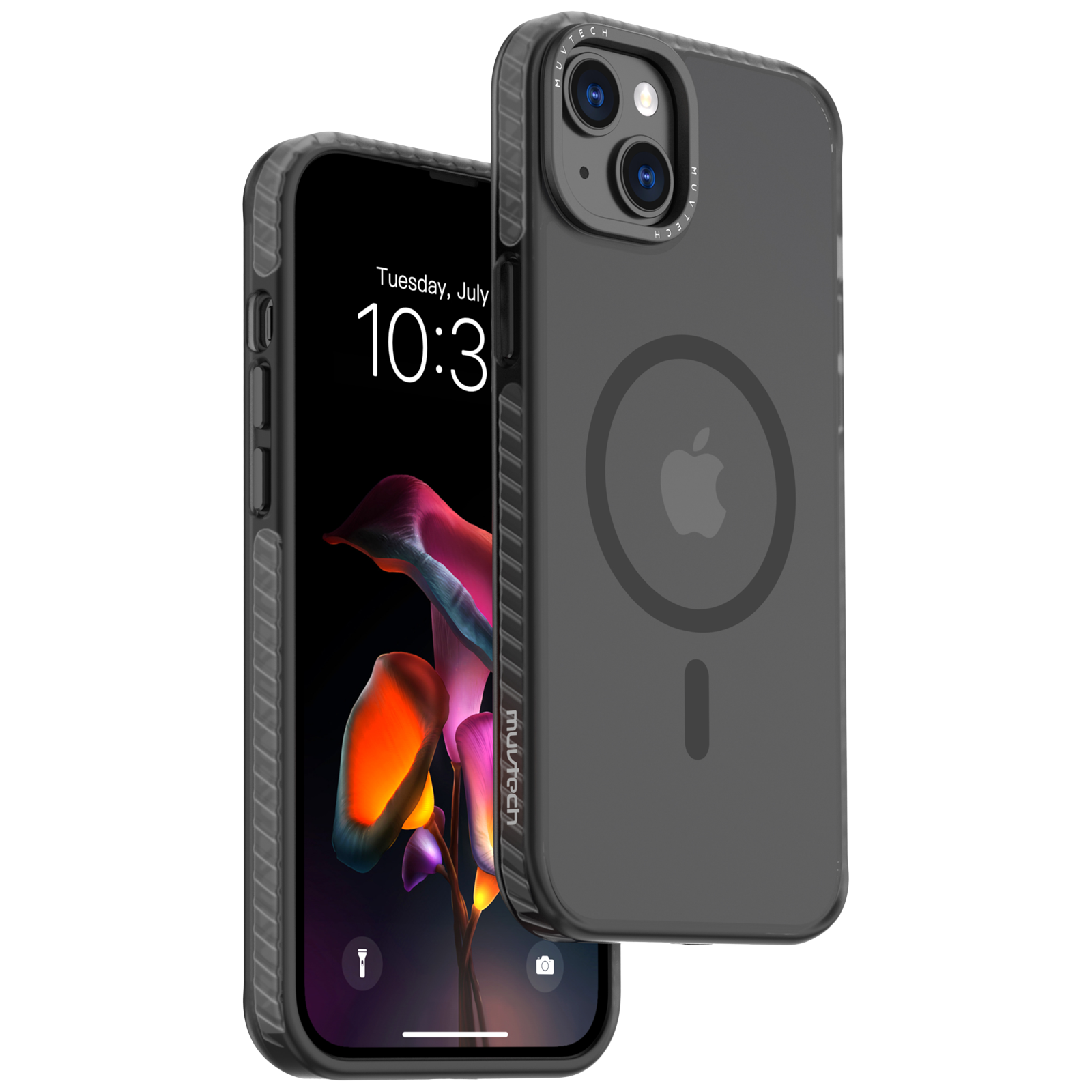 Muvtech Oslo Snap TPU, TPE and Polycarbonate Back Cover for iPhone 15 (Camera Protection, Black)
Muvtech Oslo Snap TPU, TPE and Polycarbonate Back Cover for iPhone 15 (Camera Protection, Black)