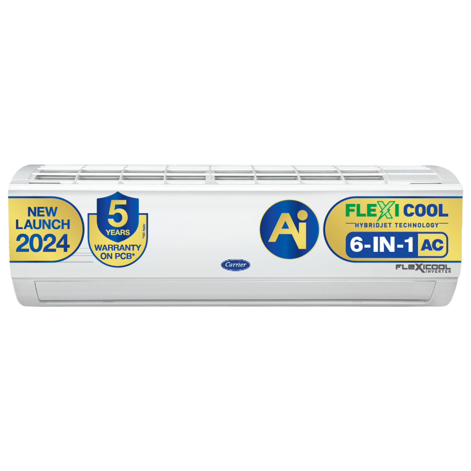 Carrier Ester Neo Exi 6 in 1 Convertible 1.5 Ton 4 Star Inverter Split AC with Auto Cleanser (2024 Model, Copper Condenser, CAI18ES4R33F0), White
Carrier Ester Neo Exi 6 in 1 Convertible 1.5 Ton 4 Star Inverter Split AC with Auto Cleanser (2024 Model, Copper Condenser, CAI18ES4R33F0), White