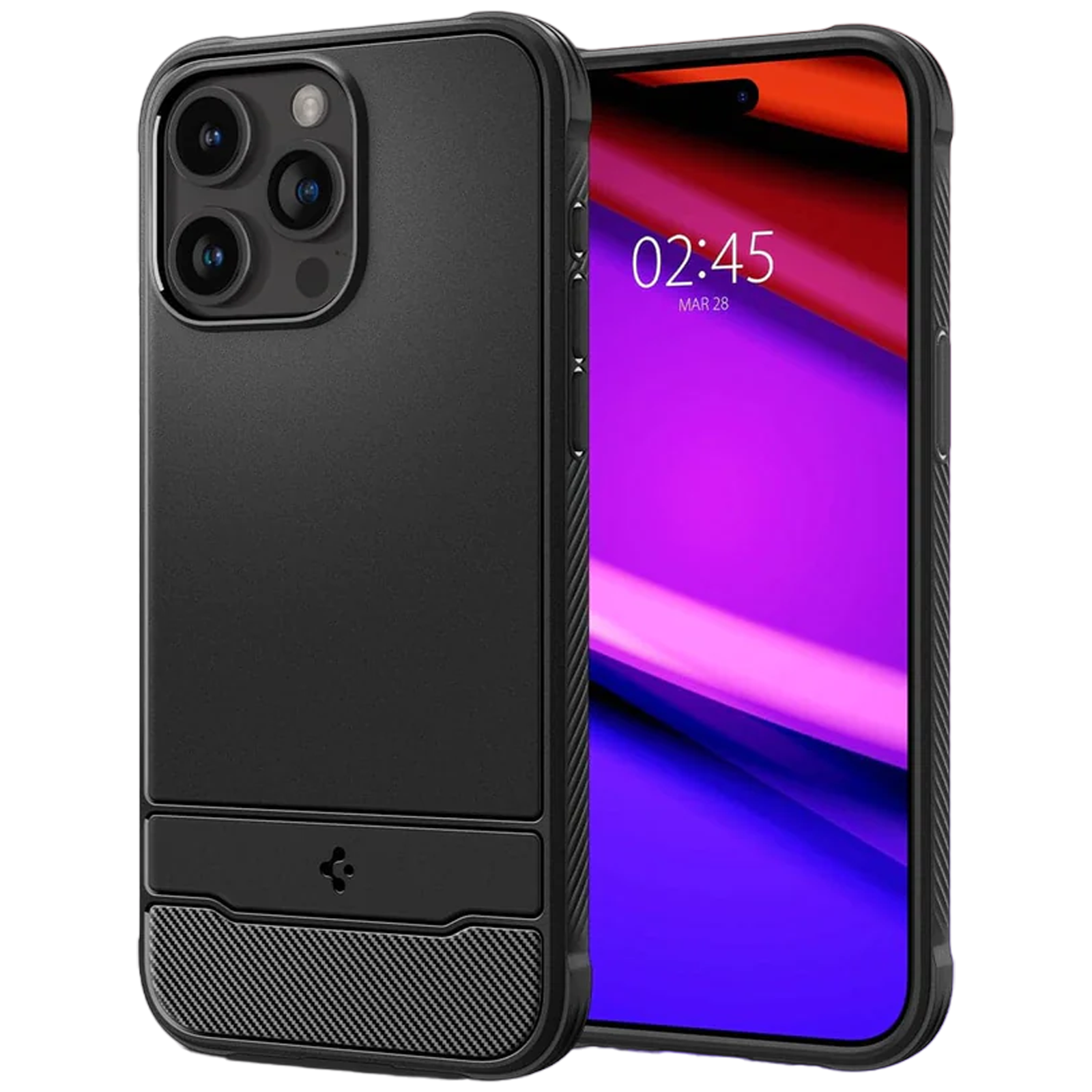 spigen Rugged Armor Hard TPU Back Cover for Apple iPhone 15 Pro (MagSafe, Matte Black)
spigen Rugged Armor Hard TPU Back Cover for Apple iPhone 15 Pro (MagSafe, Matte Black)