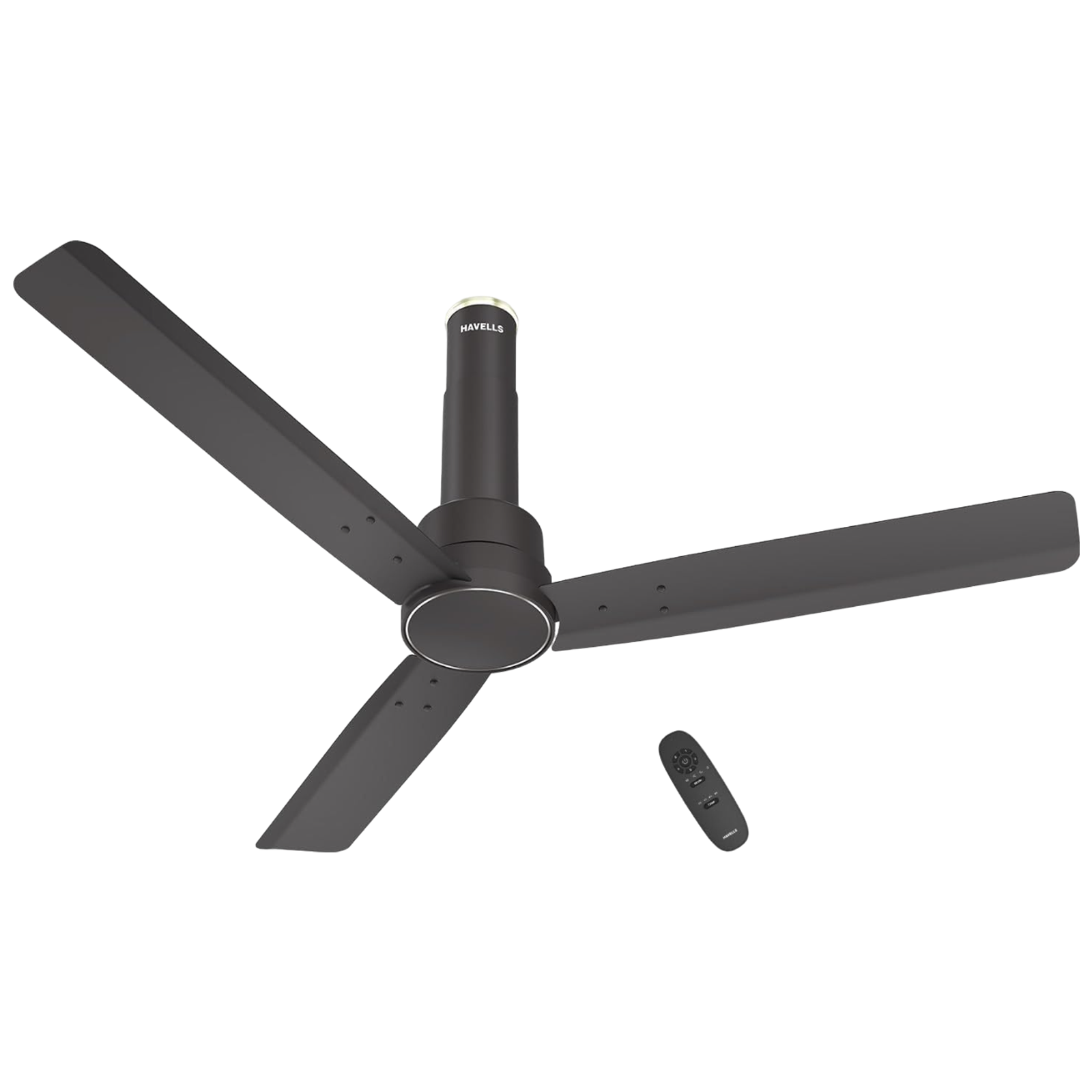 

HAVELLS Elio 5 Star 1200mm 3 Blade BLDC Motor Ceiling Fan with Remote (Wood Finished Blades, Smoke Brown), ‎smoke brown