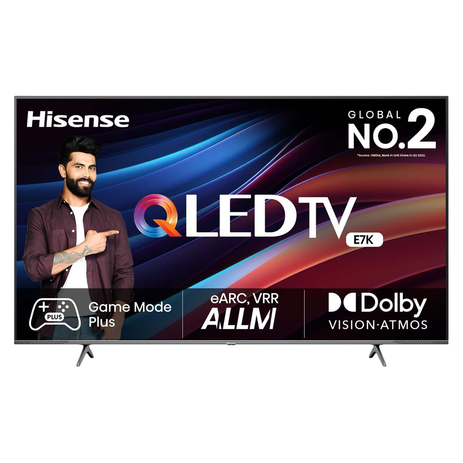 Hisense E7K 139 cm (55 inch) QLED 4K Ultra HD VIDAA TV with Dolby Vision and Dolby Atmos (2023 model), Black
Hisense E7K 139 cm (55 inch) QLED 4K Ultra HD VIDAA TV with Dolby Vision and Dolby Atmos (2023 model), Black
