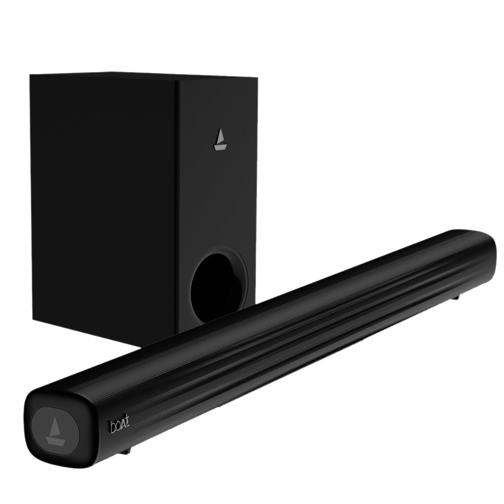 boAt Aavante Bar Aroha 100W Bluetooth Soundbar with Remote (Entertainment EQ Modes, 2.1 Channel, Black)
boAt Aavante Bar Aroha 100W Bluetooth Soundbar with Remote (Entertainment EQ Modes, 2.1 Channel, Black)
