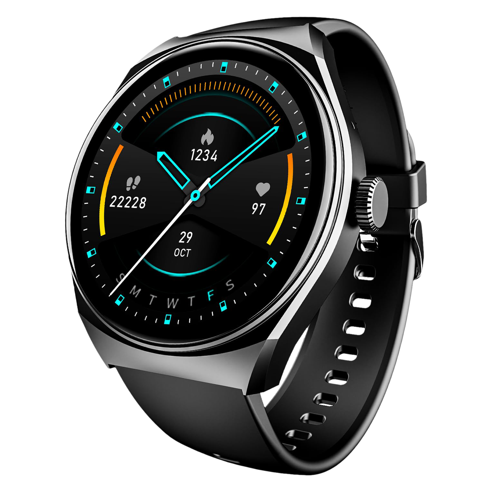 boAt Lunar Seek Smartwatch with Bluetooth Calling (35.30mm HD Display, IP67 Splash Resistant, Active Black Strap)
boAt Lunar Seek Smartwatch with Bluetooth Calling (35.30mm HD Display, IP67 Splash Resistant, Active Black Strap)