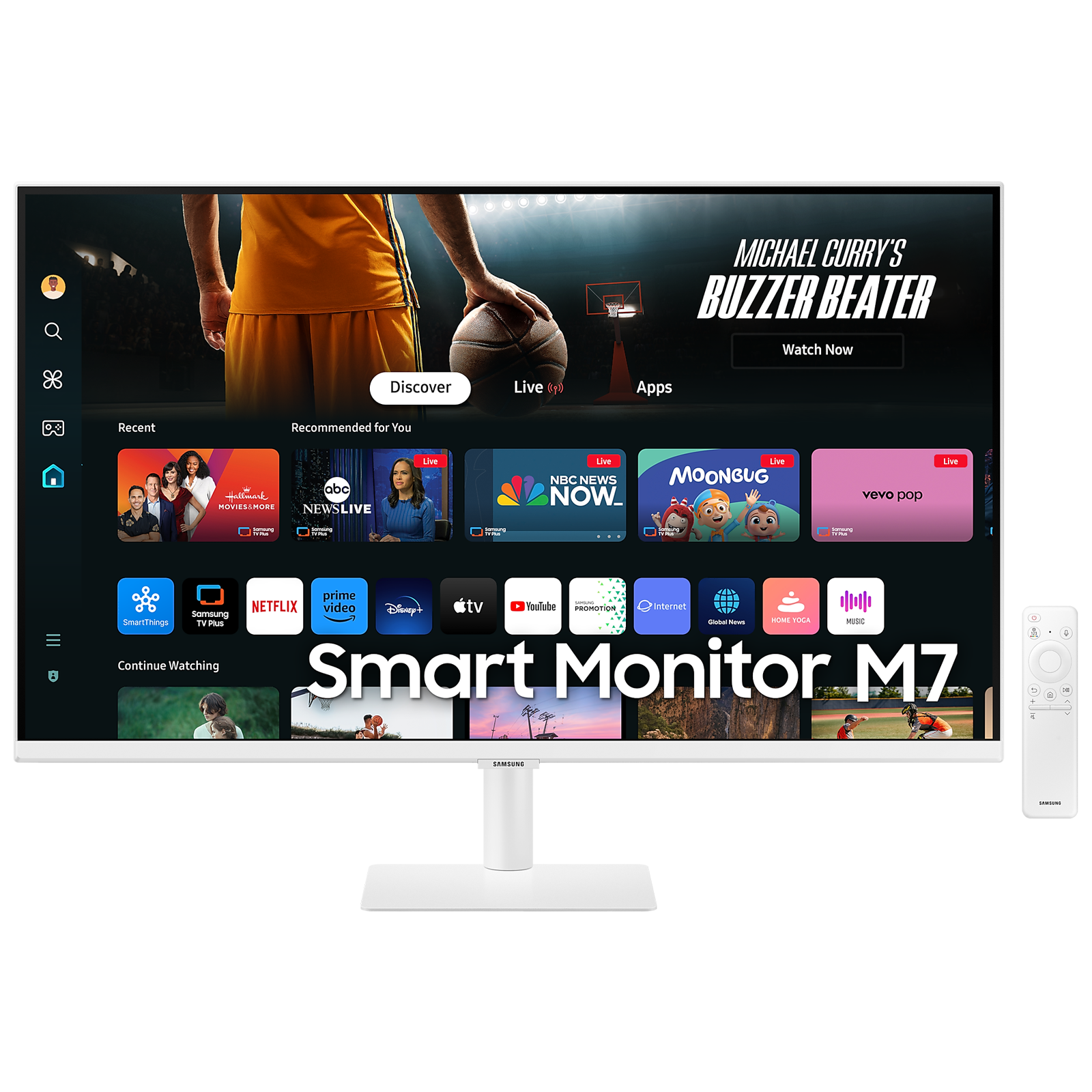 SAMSUNG M70D 80 cm (32 inch) 4K UHD VA Panel LED Flat Monitor with Far Field Voice Interaction, Warm white
SAMSUNG M70D 80 cm (32 inch) 4K UHD VA Panel LED Flat Monitor with Far Field Voice Interaction, Warm white