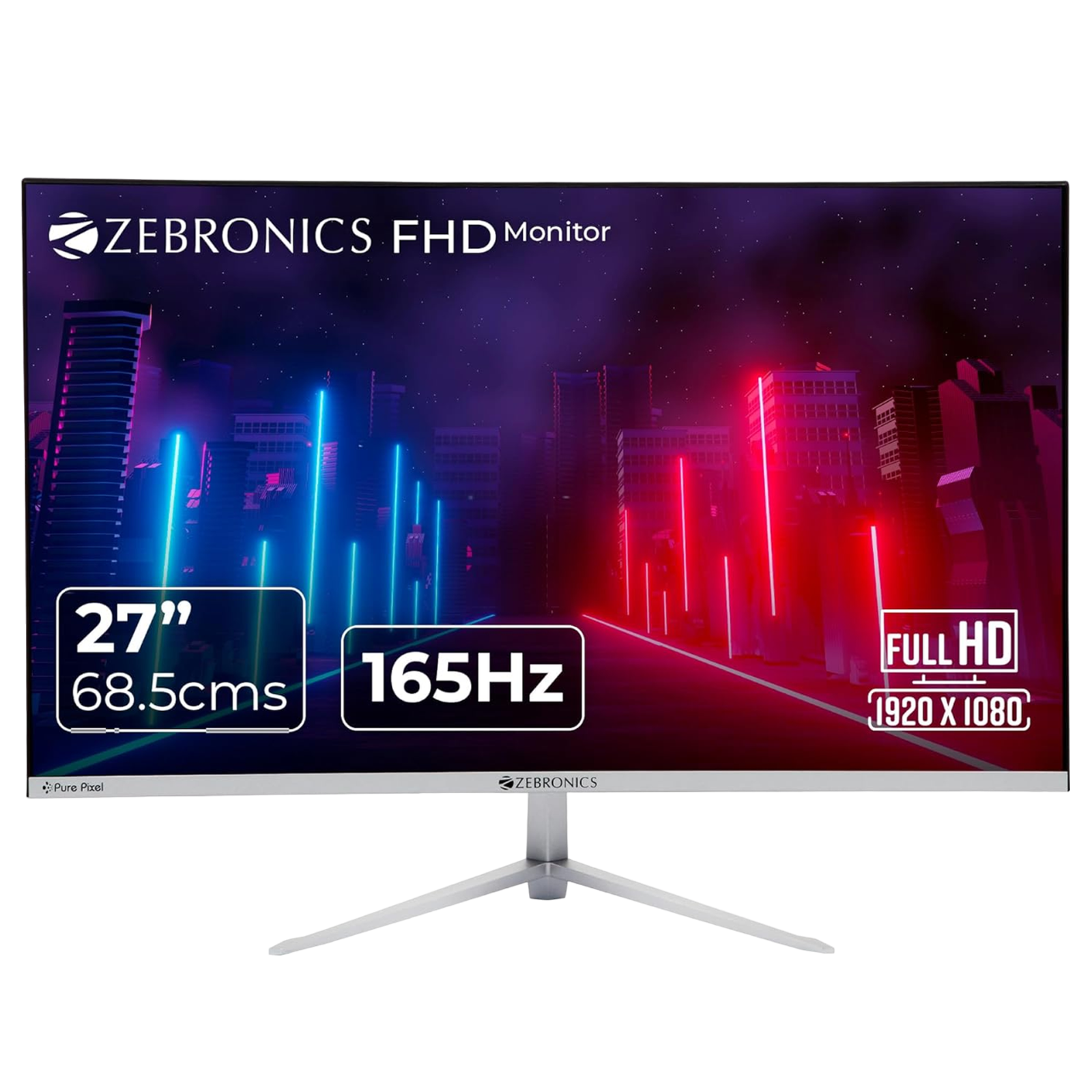 ZEBRONICS ZEB-A27FHD 68.5 cm (27 inch) Full HD LED Ultra Slim Flat Gaming Monitor with Built-in Speaker, White
ZEBRONICS ZEB-A27FHD 68.5 cm (27 inch) Full HD LED Ultra Slim Flat Gaming Monitor with Built-in Speaker, White