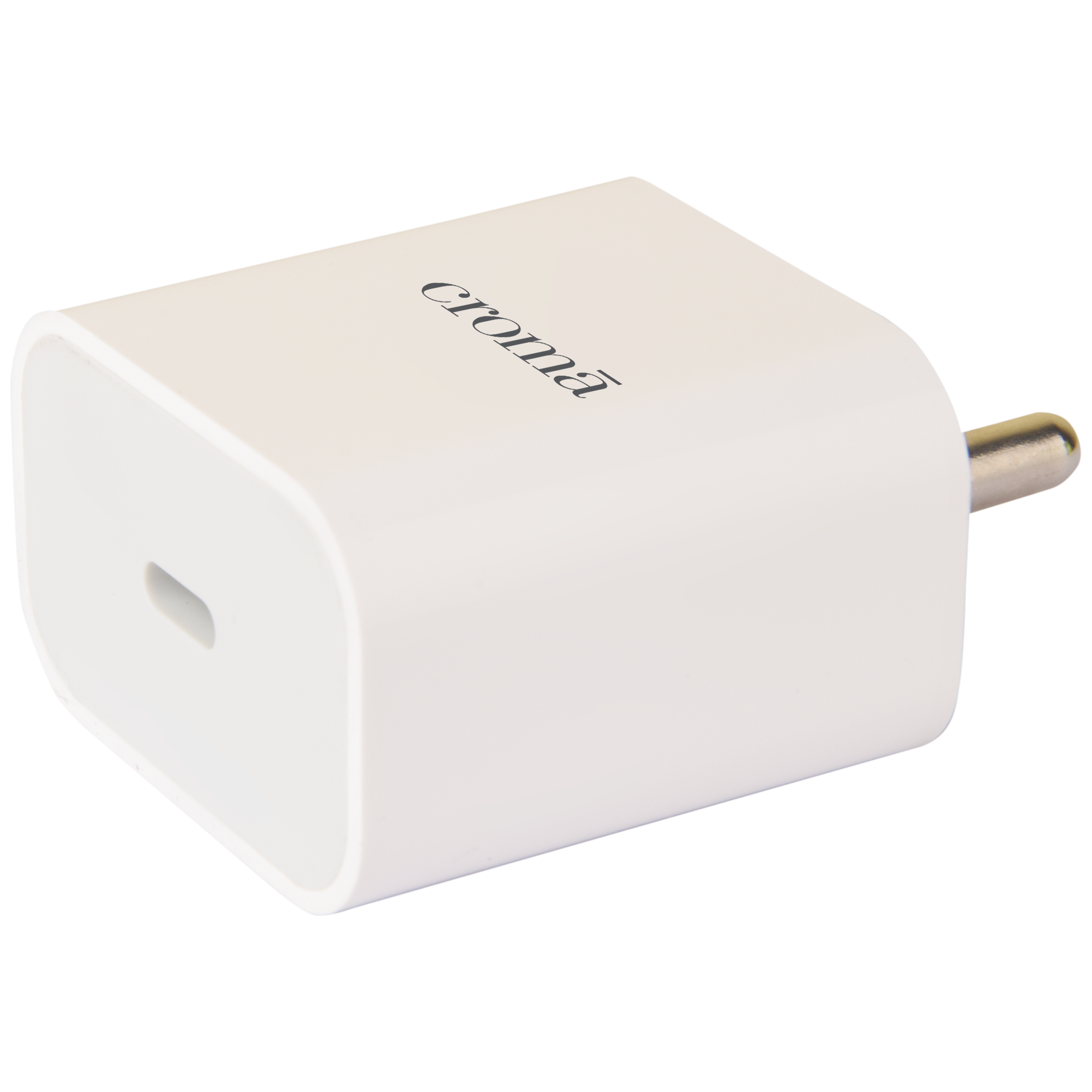 Croma 20W Type C Fast Charger (Type c to type c cable included) Apple compatible, white)
Croma 20W Type C Fast Charger (Type c to type c cable included) Apple compatible, white)