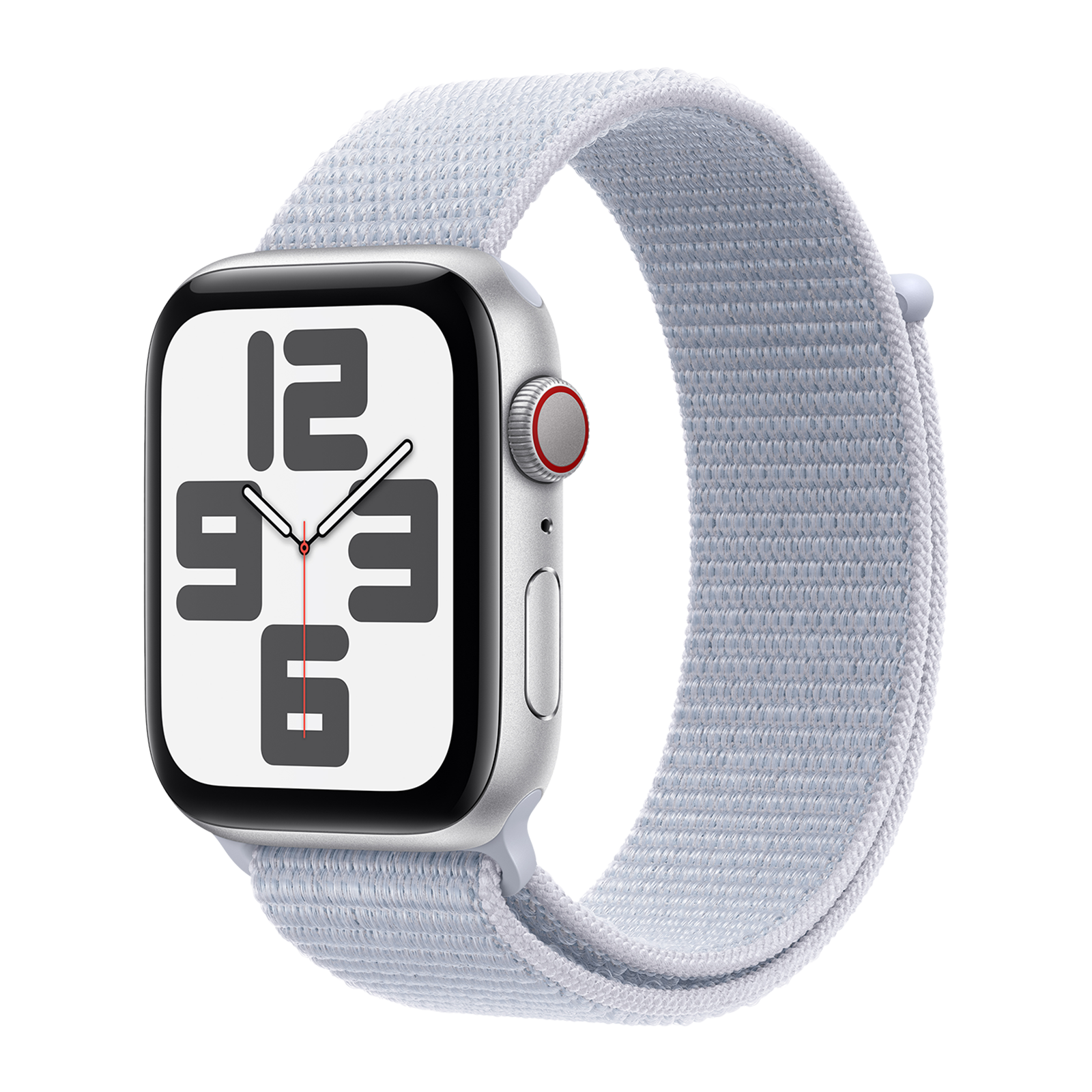 Apple Watch SE GPS+Cellular with Blue Cloud Sport Loop (44mm Retina LTPO OLED Display, Silver Aluminium Case)
Apple Watch SE GPS+Cellular with Blue Cloud Sport Loop (44mm Retina LTPO OLED Display, Silver Aluminium Case)
