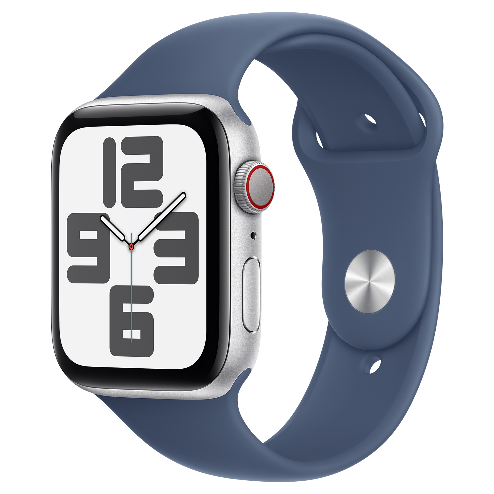 Apple Watch SE GPS+Cellular with Denim Sport Band - S/M (44mm Retina LTPO OLED Display, Silver Aluminium Case)
Apple Watch SE GPS+Cellular with Denim Sport Band - S/M (44mm Retina LTPO OLED Display, Silver Aluminium Case)