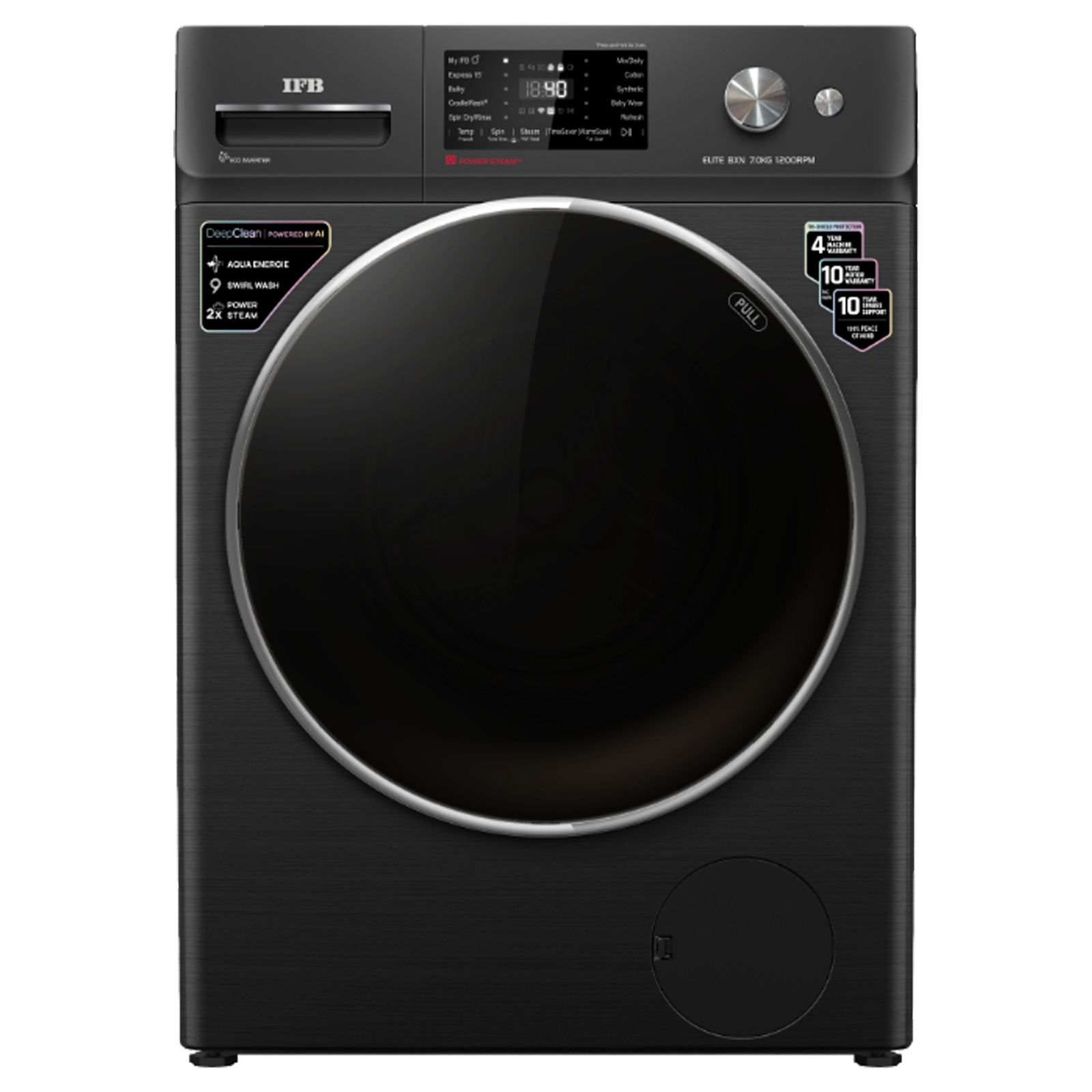 IFB 7 kg 5 Star Wi-Fi Fully Automatic Front Load Washing Machine (Elite BXN 7012HK, Voice Enabled, Black Hairline)
IFB 7 kg 5 Star Wi-Fi Fully Automatic Front Load Washing Machine (Elite BXN 7012HK, Voice Enabled, Black Hairline)