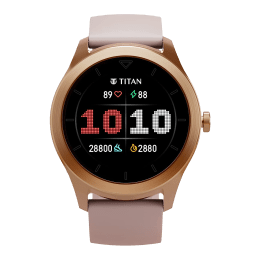 Buy Titan Smart Touch Smartwatch with Built-in Alexa (33.52mm Immersive  Crystal Display, Water Resistant, Pink Strap) Online – Croma