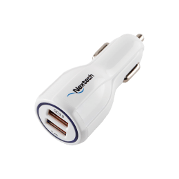 Nextech 3.0 Dual USB Car Charger (NCQ16, White) Nextech 3.0 Dual USB Car Charger (NCQ16, White)_1