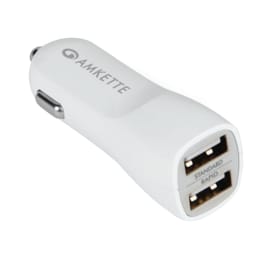 Amkette USB Car Charger (FDD679WH, White) Amkette USB Car Charger (FDD679WH, White)_1
