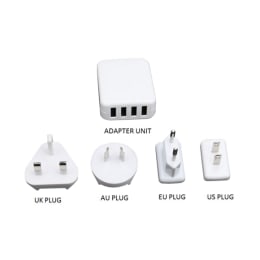Croma 4 Port Universal Travel Adaptor (K-MU10, White) Croma 4 Port Universal Travel Adaptor (K-MU10, White)_1