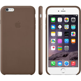 Apple iPhone 6 Plus PU Leather Back Case Cover (MGQR2ZM/A, Brown) Apple iPhone 6 Plus PU Leather Back Case Cover (MGQR2ZM/A, Brown)_1