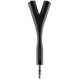 Belkin 3.5mm Stereo to 3.5mm Dual Headphones Splitter (AV10093qe, Black) Belkin 3.5mm Stereo to 3.5mm Dual Headphones Splitter (AV10093qe, Black)_1