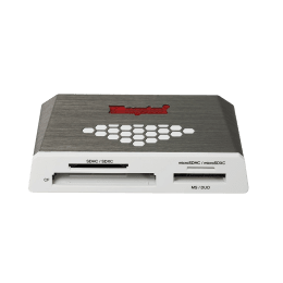 Kingston USB 3.0 (Type-A) to USB 2.0 (Type-A) Multi Card Reader (FCR-HS4, Black) Kingston USB 3.0 (Type-A) to USB 2.0 (Type-A) Multi Card Reader (FCR-HS4, Black)_1
