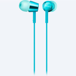 Sony In-Ear Wired Earphones (MDR-EX155, Blue) Sony In-Ear Wired Earphones (MDR-EX155, Blue)_1