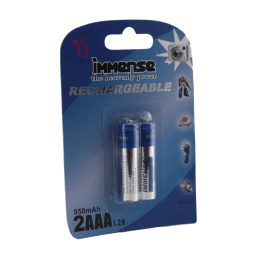 Immense 950 mAh AAA Rechargeable Battery (Blue/Silver) (Pack of 2) Immense 950 mAh AAA Rechargeable Battery (Blue/Silver) (Pack of 2)_1