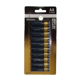 Croma AA Alkaline Battery (Black/Sliver) (Pack of 10) Croma AA Alkaline Battery (Black/Sliver) (Pack of 10)_1