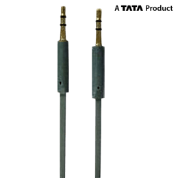 Croma 200 cm 3.5mm Flat Stereo Aux Cable (CREE0550, Grey) Croma 200 cm 3.5mm Flat Stereo Aux Cable (CREE0550, Grey)_2