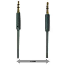 Croma 200 cm 3.5mm Flat Stereo Aux Cable (CREE0550, Grey) Croma 200 cm 3.5mm Flat Stereo Aux Cable (CREE0550, Grey)_3