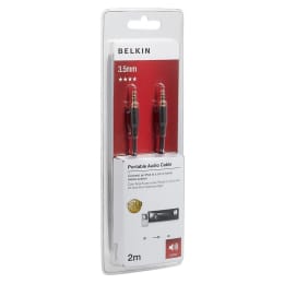 Belkin 200 cm 3.5mm Stereo Aux Cable (EE0547, Black) Belkin 200 cm 3.5mm Stereo Aux Cable (EE0547, Black)_1
