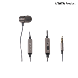 Croma In-Ear Wired Earphones with Mic (CREA7209 EM881J, Black) Croma In-Ear Wired Earphones with Mic (CREA7209 EM881J, Black)_2