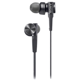 Sony In-Ear Wired Earphones with Mic (MDR-XB75AP, Black) Sony In-Ear Wired Earphones with Mic (MDR-XB75AP, Black)_1