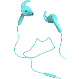 Defunc Go Sport In-Ear Wired Earphones with Mic (Cyan) Defunc Go Sport In-Ear Wired Earphones with Mic (Cyan)_1