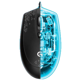 Logitech G90 2500 DPI Wired Optical Gaming Mouse (910-004358, Black/Charcoal) Logitech G90 2500 DPI Wired Optical Gaming Mouse (910-004358, Black/Charcoal)_6