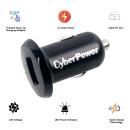 CyberPower Car Charger (CPSDC2A1U, Black) CyberPower Car Charger (CPSDC2A1U, Black)_3