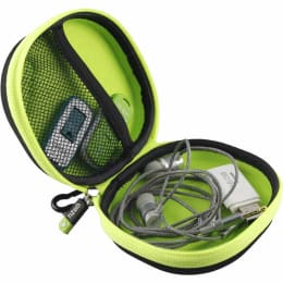 Tizum Earphones Carrying Case (TZ-EHP-G, Black/Green) Tizum Earphones Carrying Case (TZ-EHP-G, Black/Green)_2