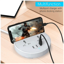 Portronics Power Bun Surge Protector (POR 739, White) Portronics Power Bun Surge Protector (POR 739, White)_5