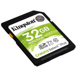 Kingston Canvas Select Plus 32GB Class 10 SDHC Memory Card (SDS2/32GBIN, Black) Kingston Canvas Select Plus 32GB Class 10 SDHC Memory Card (SDS2/32GBIN, Black)_2