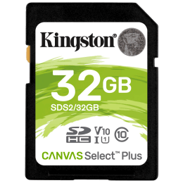 Kingston Canvas Select Plus 32GB Class 10 SDHC Memory Card (SDS2/32GBIN, Black) Kingston Canvas Select Plus 32GB Class 10 SDHC Memory Card (SDS2/32GBIN, Black)_1