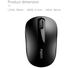 Rapoo M10 1000 DPI Bluetooth Optical Mouse (Black) Rapoo M10 1000 DPI Bluetooth Optical Mouse (Black)_6