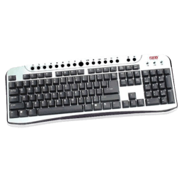 Intex Slim PS2 Keyboard (Black) Intex Slim PS2 Keyboard (Black)_1