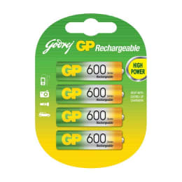 Godrej GP 4xAAA 600 mAh Rechargeable Batteries (4xAA 600mAh Rchg, As Per Stock Availability) Godrej GP 4xAAA 600 mAh Rechargeable Batteries (4xAA 600mAh Rchg, As Per Stock Availability)_1