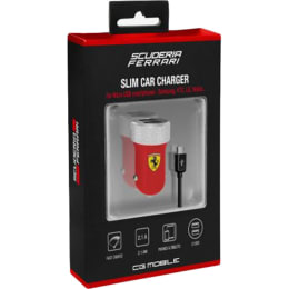 Ferrari 2.1A Dual USB Car Charger (SW-257, Red) Ferrari 2.1A Dual USB Car Charger (SW-257, Red)_1