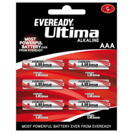 Eveready Ultima AAA Alkaline Battery (2112, Red/Silver) (Pack of 6) Eveready Ultima AAA Alkaline Battery (2112, Red/Silver) (Pack of 6)_1