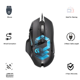 Logitech G502 12000 DPI Proteus Spectrum Wired Gaming Mouse (910-004633, Black) Logitech G502 12000 DPI Proteus Spectrum Wired Gaming Mouse (910-004633, Black)_5