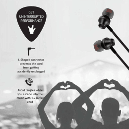 Envent In-Ear Wired Earphones with Mic (Beatz 307, Black) Envent In-Ear Wired Earphones with Mic (Beatz 307, Black)_5