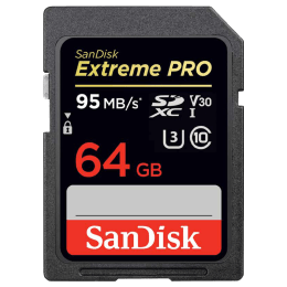 Sandisk Extreme Pro 64GB Class 3 Memory Card (SDSDXXG, Black) Sandisk Extreme Pro 64GB Class 3 Memory Card (SDSDXXG, Black)_1