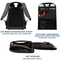 RoadGods Zarc Anti-Theft Backpack for Laptop (GD-ZA-ME-BP, Melange) RoadGods Zarc Anti-Theft Backpack for Laptop (GD-ZA-ME-BP, Melange)_4