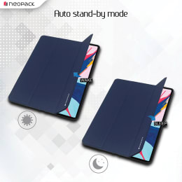Neopack Trifold Smart Delta PU Flip Cover for Apple iPad 10.2 Inch (50BLA10, Navy Blue) Neopack Trifold Smart Delta PU Flip Cover for Apple iPad 10.2 Inch (50BLA10, Navy Blue)_4