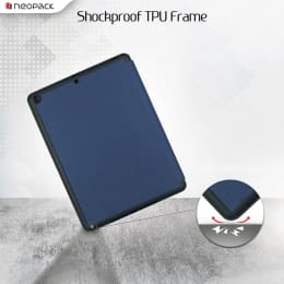Neopack Trifold Smart Delta PU Flip Cover for Apple iPad 10.2 Inch (50BLA10, Navy Blue) Neopack Trifold Smart Delta PU Flip Cover for Apple iPad 10.2 Inch (50BLA10, Navy Blue)_3
