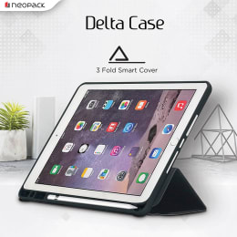 Neopack Trifold Smart Delta PU Flip Cover for Apple iPad 10.2 Inch (50BLA10, Navy Blue) Neopack Trifold Smart Delta PU Flip Cover for Apple iPad 10.2 Inch (50BLA10, Navy Blue)_5