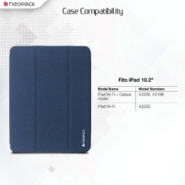 Neopack Trifold Smart Delta PU Flip Cover for Apple iPad 10.2 Inch (50BLA10, Navy Blue) Neopack Trifold Smart Delta PU Flip Cover for Apple iPad 10.2 Inch (50BLA10, Navy Blue)_11