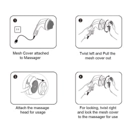 Lifelong Full Body Massager (3 Changeable Massage Heads, LLM27, Brown) Lifelong Full Body Massager (3 Changeable Massage Heads, LLM27, Brown)_9
