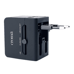 Croma 2.1 Amp Universal Dual USB Wall Charging Adapter (CREP0144, Black) Croma 2.1 Amp Universal Dual USB Wall Charging Adapter (CREP0144, Black)_4